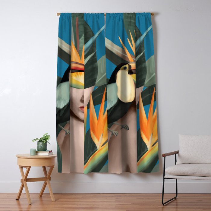 Tropical Reverie 2 Window Curtain Gallery Image 5