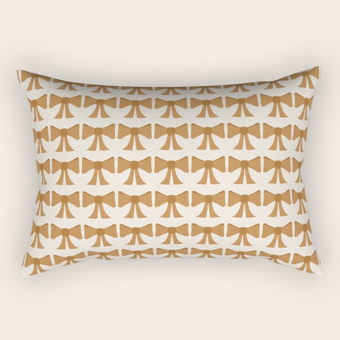 Vintage Bows VI Orange Rectangular Pillow Gallery Image 2