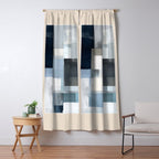 Soft Blue Forms III Window Curtain Gallery Image 5