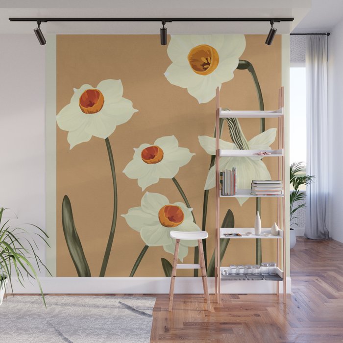 Beautiful Summer flowers II Wall Mural Gallery Image 1