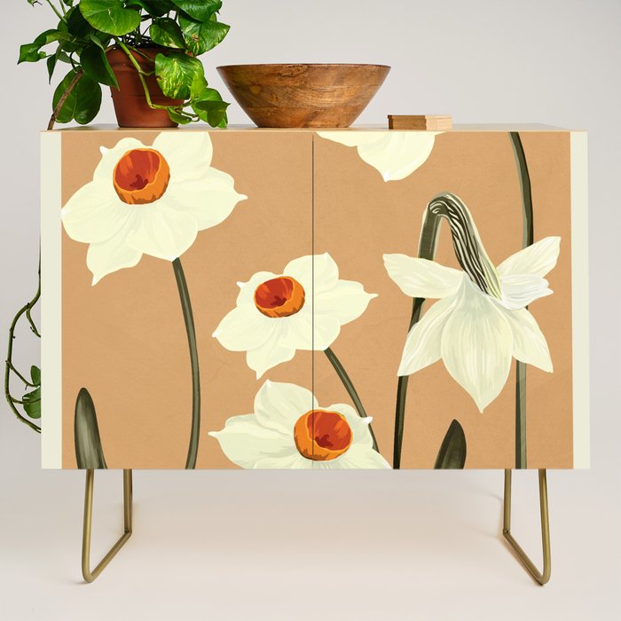Beautiful Summer flowers II Credenza Gallery Image 1