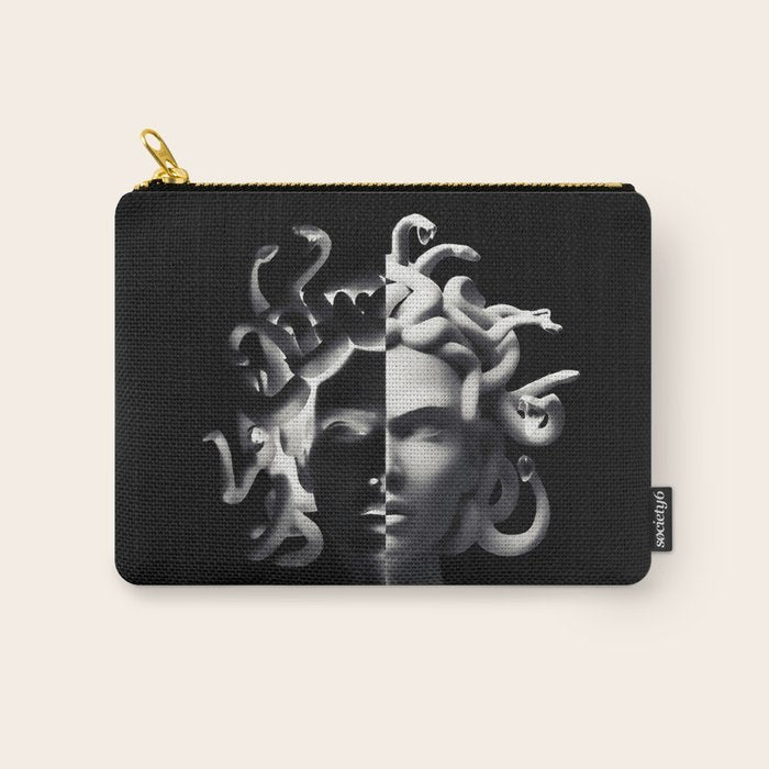 Positive-negative Medusa Carry All Pouch Gallery Image 1