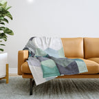 ABSTRACT GEOMETRIC COMPOSITION III Throw Blanket Gallery Image 1