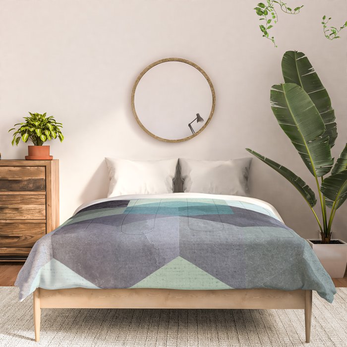 ABSTRACT GEOMETRIC COMPOSITION III Comforter Gallery Image 3