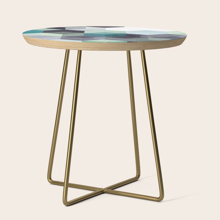 ABSTRACT GEOMETRIC COMPOSITION III Side Table Gallery Image 1