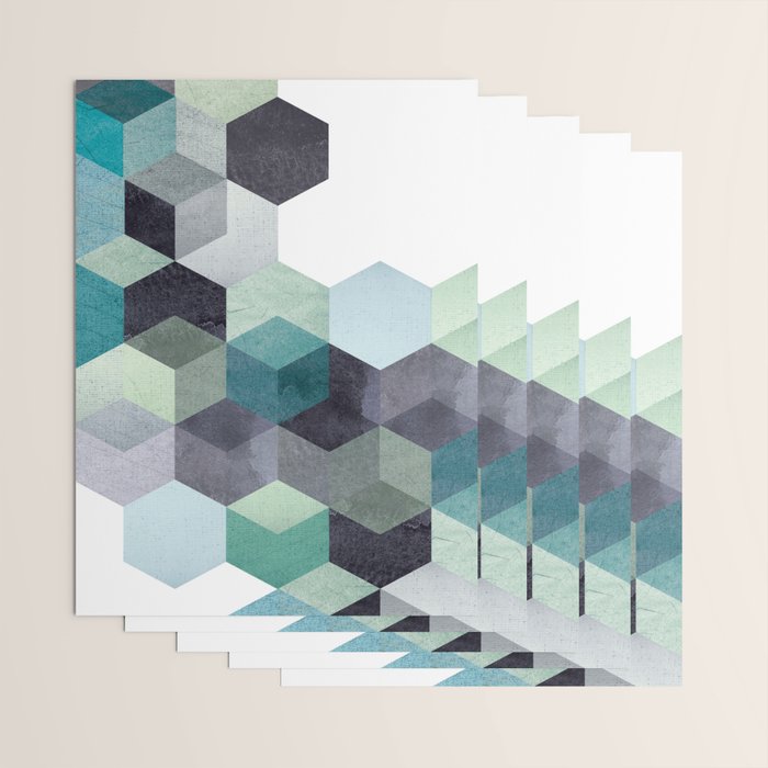 ABSTRACT GEOMETRIC COMPOSITION III Wrapping Paper Gallery Image 3