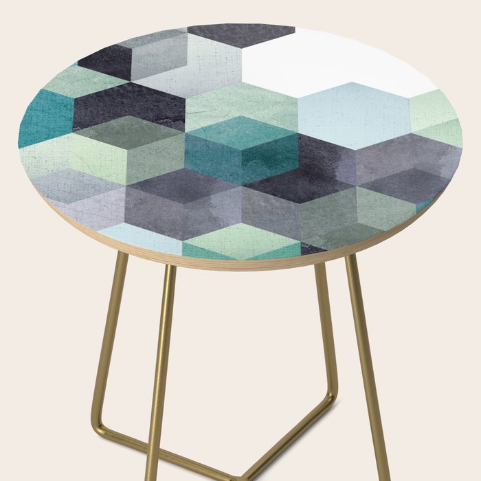 ABSTRACT GEOMETRIC COMPOSITION III Side Table Gallery Image 2