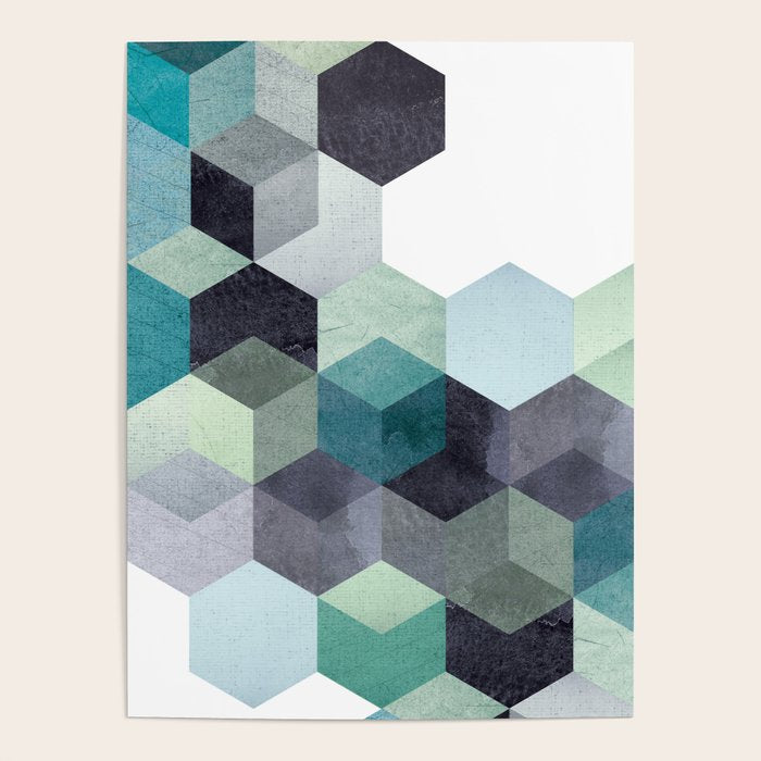 ABSTRACT GEOMETRIC COMPOSITION III Poster Gallery Image 1