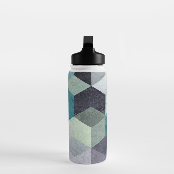 ABSTRACT GEOMETRIC COMPOSITION III Water Bottle Gallery Image 3
