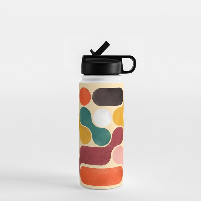 Color pops - mid century style  Water Bottle Gallery Image 1