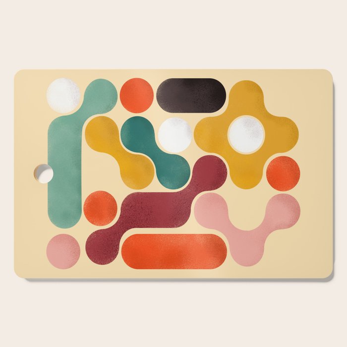 Color pops - mid century style  Cutting Board Gallery Image 1