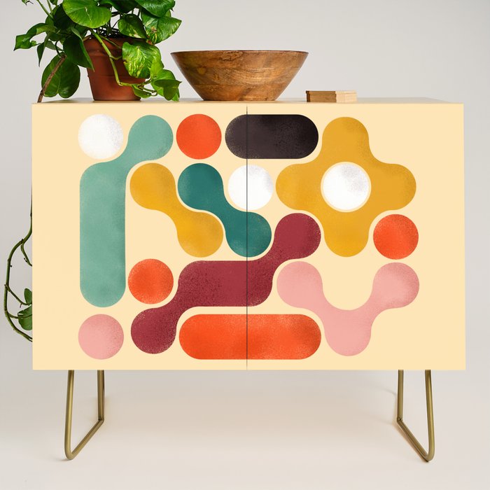 Color pops - mid century style  Credenza Gallery Image 1