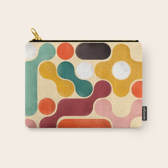 Color pops - mid century style  Carry All Pouch Gallery Image 1