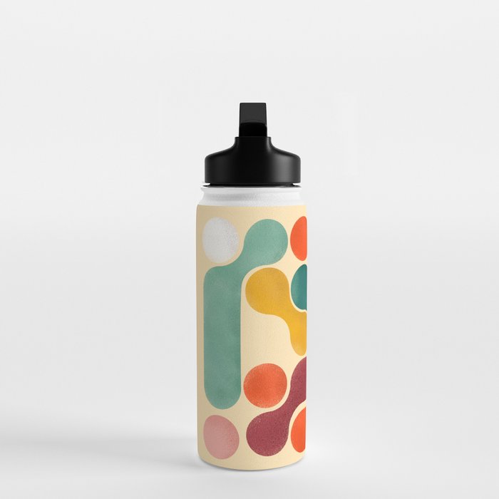 Color pops - mid century style  Water Bottle Gallery Image 3