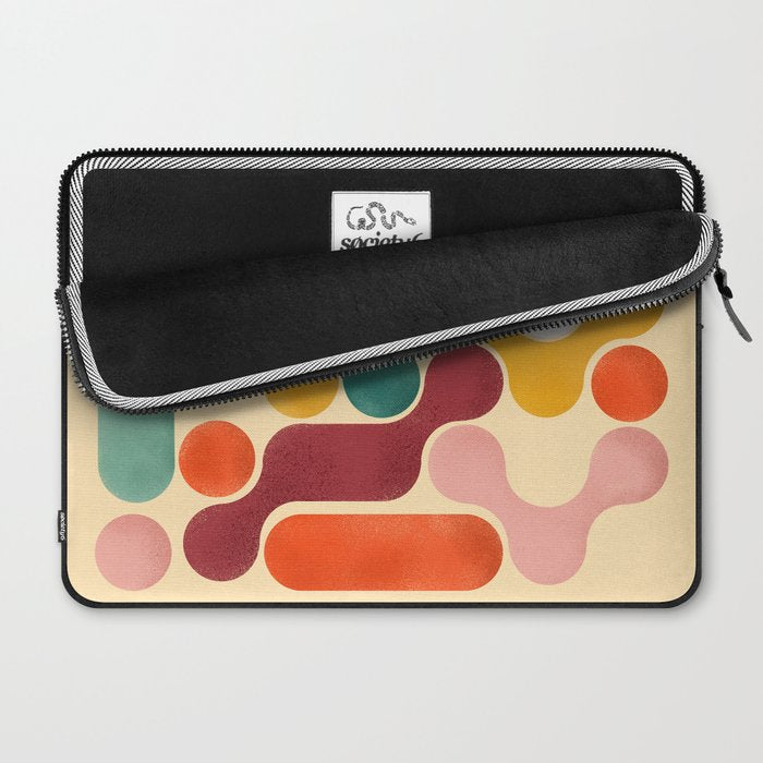 Color pops - mid century style  Laptop Sleeve Gallery Image 2