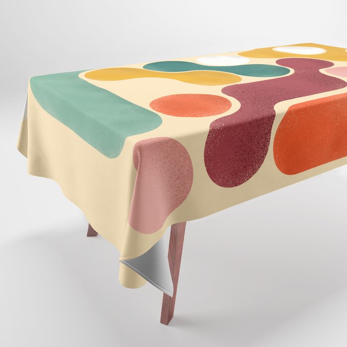 Color pops - mid century style  Tablecloth Gallery Image 1