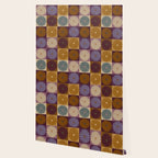 Retro Flowers Check Pattern X Wallpaper Gallery Image 2