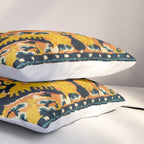 Shigatse Khagangma  Antique Tibetan Seat Mat Print Pillow Sham Gallery Image 3