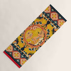 Shigatse Khagangma  Antique Tibetan Seat Mat Print Yoga Mat Gallery Image 1