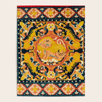 Shigatse Khagangma  Antique Tibetan Seat Mat Print Poster Gallery Image 4