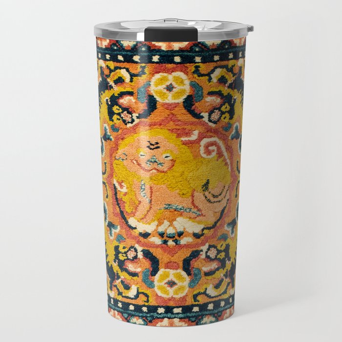 Shigatse Khagangma  Antique Tibetan Seat Mat Print Travel Mug Gallery Image 1