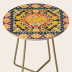 Shigatse Khagangma  Antique Tibetan Seat Mat Print Side Table Gallery Image 2