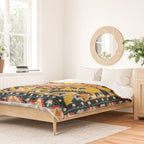 Shigatse Khagangma  Antique Tibetan Seat Mat Print Duvet Cover Gallery Image 2