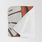 Line Art Oranges 2 Throw Blanket Gallery Image 3