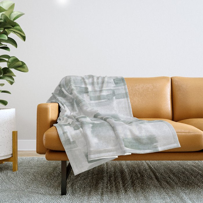 Watercolor River Throw Blanket Gallery Image 1