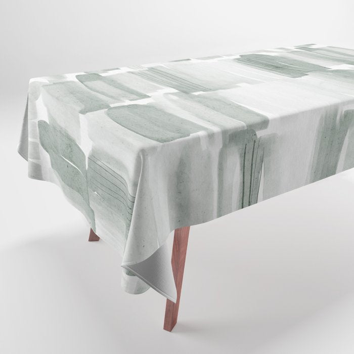 Watercolor River Tablecloth Gallery Image 1