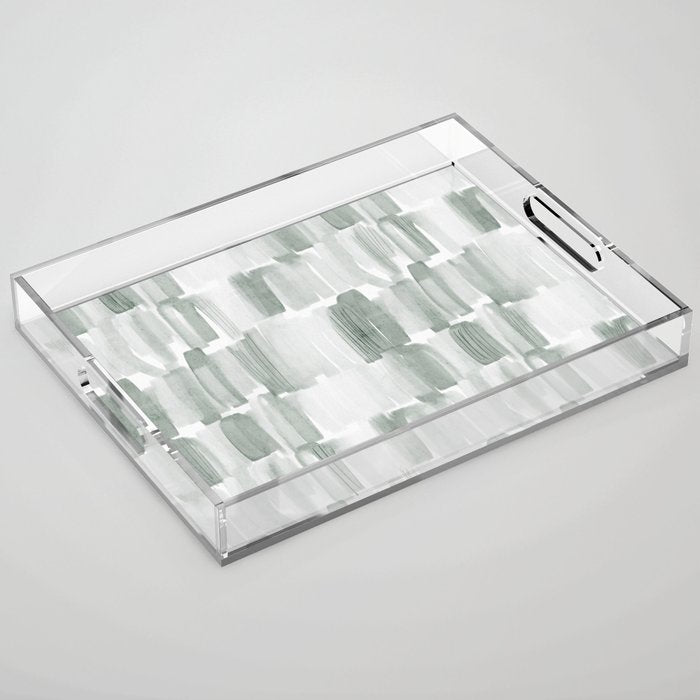 Watercolor River Acrylic Tray Gallery Image 1