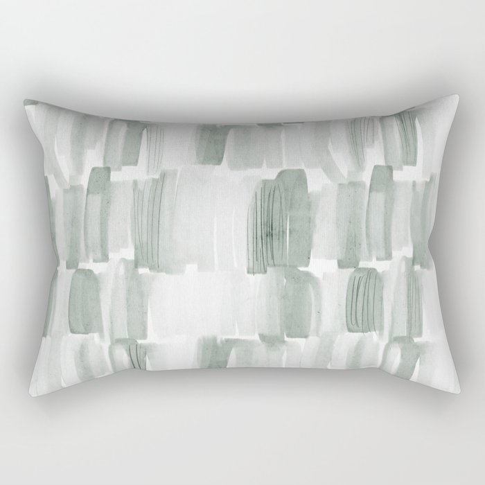 Watercolor River Rectangular Pillow Gallery Image 1
