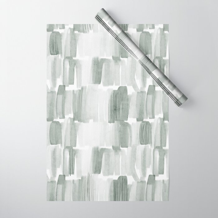 Watercolor River Wrapping Paper Gallery Image 1