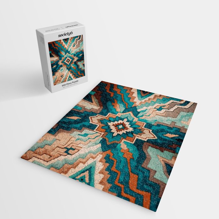 Abstract Geometric Southwest Jigsaw Puzzle Gallery Image 2