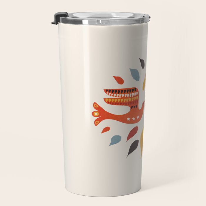 A Pair Of Festive Birds Travel Mug Gallery Image 3