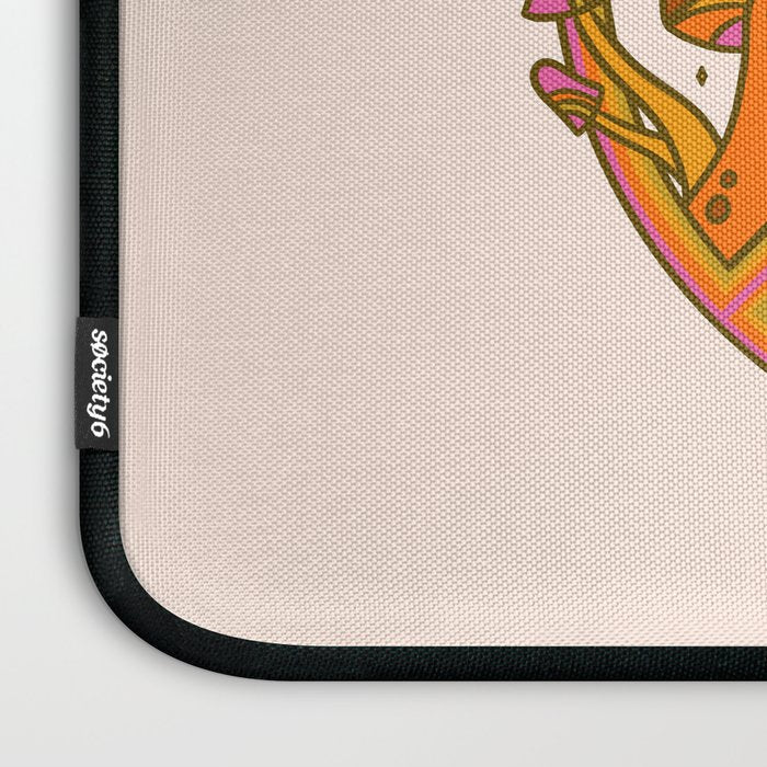 Mushroom Peace Sign Laptop Sleeve Gallery Image 3