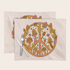 Mushroom Peace Sign Placemat Gallery Image 1