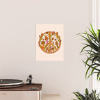 Mushroom Peace Sign Poster Gallery Image 2