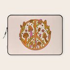 Mushroom Peace Sign Laptop Sleeve Gallery Image 1