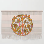 Mushroom Peace Sign Wall Hanging Gallery Image 1