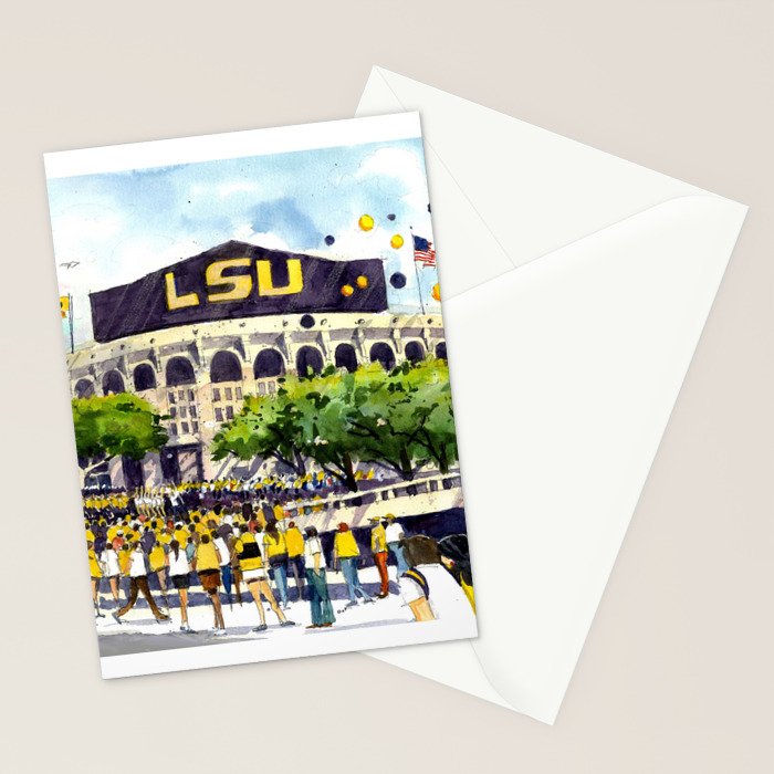 LSU Game Day Stationery Card Gallery Image 2