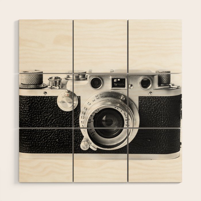 Old Camera Wood Wall Art Gallery Image 1