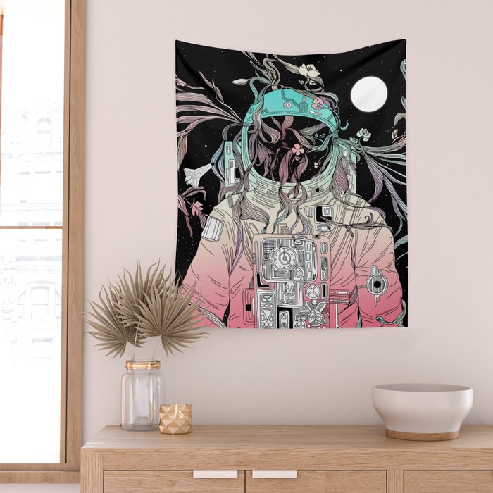 Life is Invading My Space Wall Tapestry Gallery Image 2