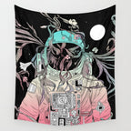 Life is Invading My Space Wall Tapestry Gallery Image 4