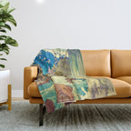 The Walk to Hokodoyama Throw Blanket Gallery Image 1
