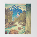 The Walk to Hokodoyama Throw Blanket Gallery Image 2