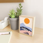  Abstract sunset mountain nature landscape art	 Mini Art Print Gallery Image 2