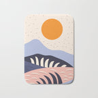  Abstract sunset mountain nature landscape art	 Bath Mat Gallery Image 1