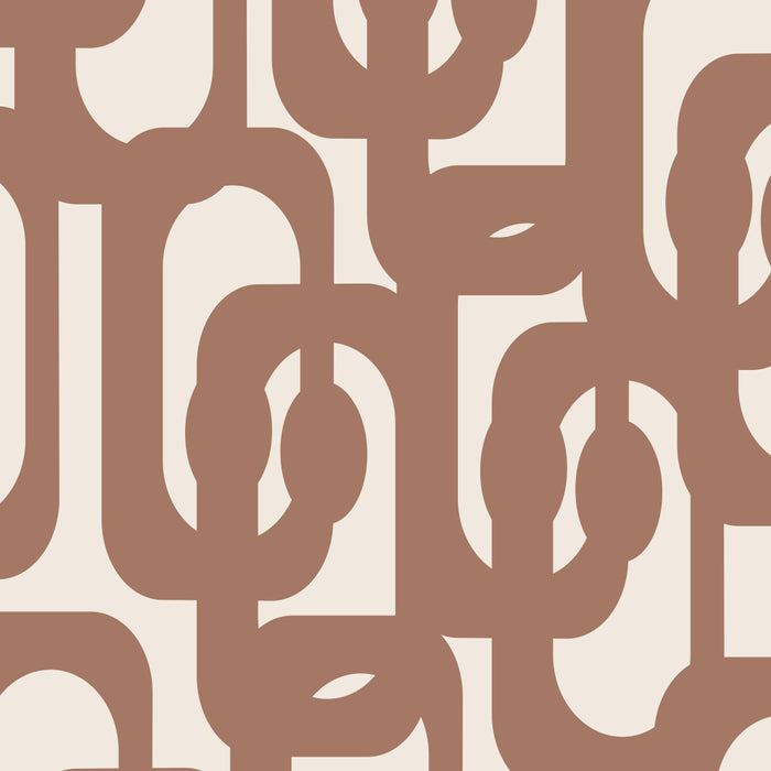 Midcentury Modern Loops Pattern 1 Inspired by PANTONE 17 1230 Mocha Mousse Coffee Mug Gallery Image 2