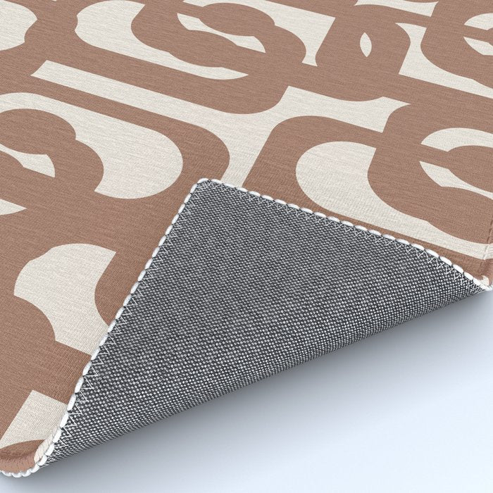 Midcentury Modern Loops Pattern 1 Inspired by PANTONE 17 1230 Mocha Mousse Rug Gallery Image 4